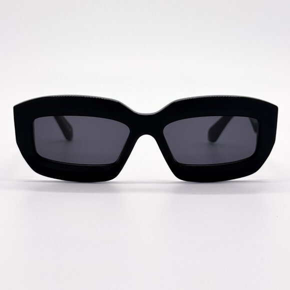 NEW OFF-WHITE OERI138 CHARLOTTE 1007 SUNGLASSES WOMEN BLACK SQUARE - Picture 3 of 9